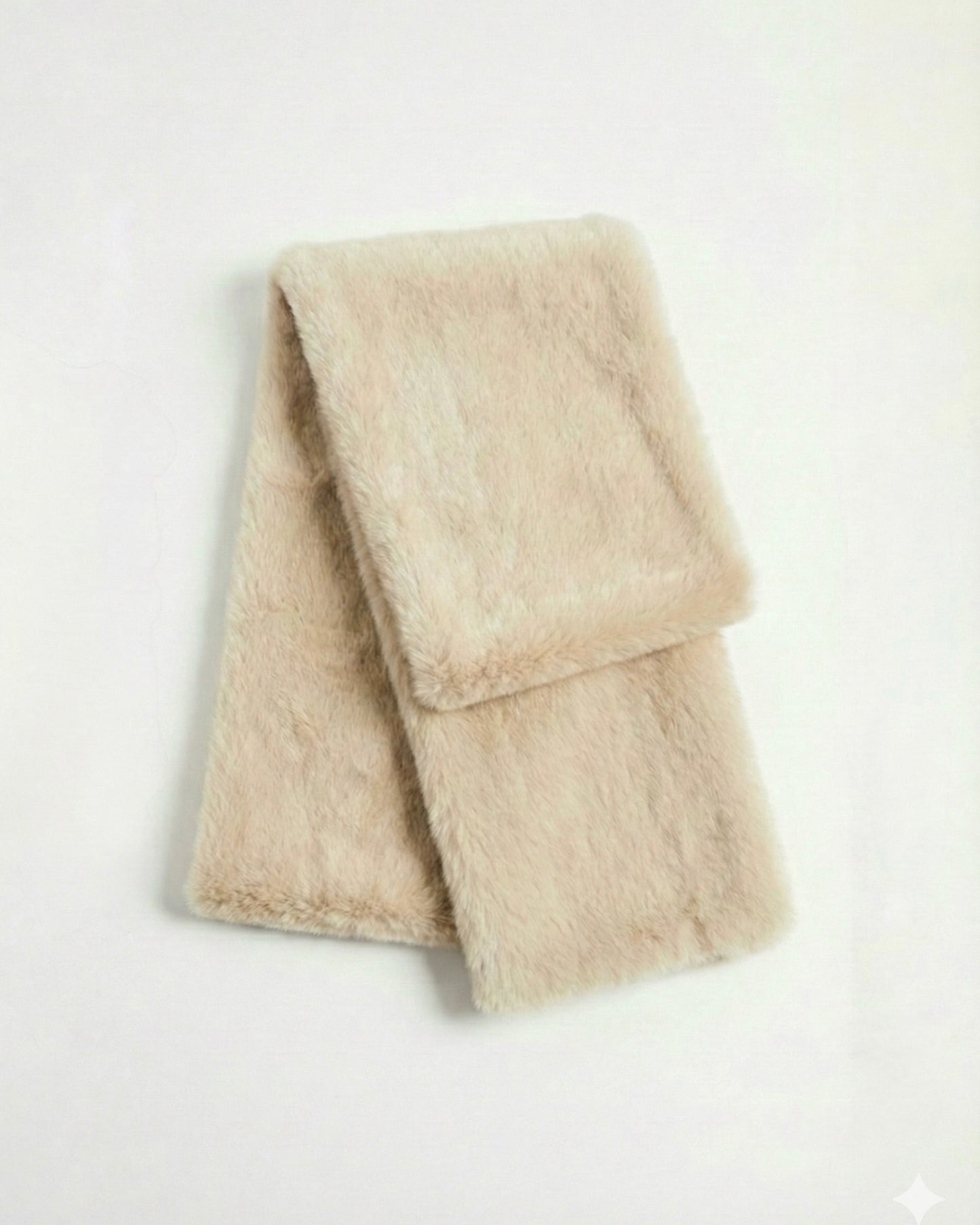Faux-fur mink scarf