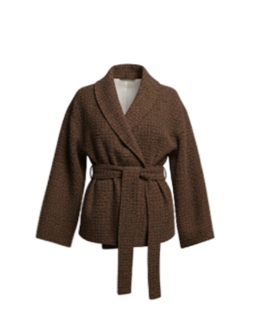 Tweed Kimono Jacket Sculpt
