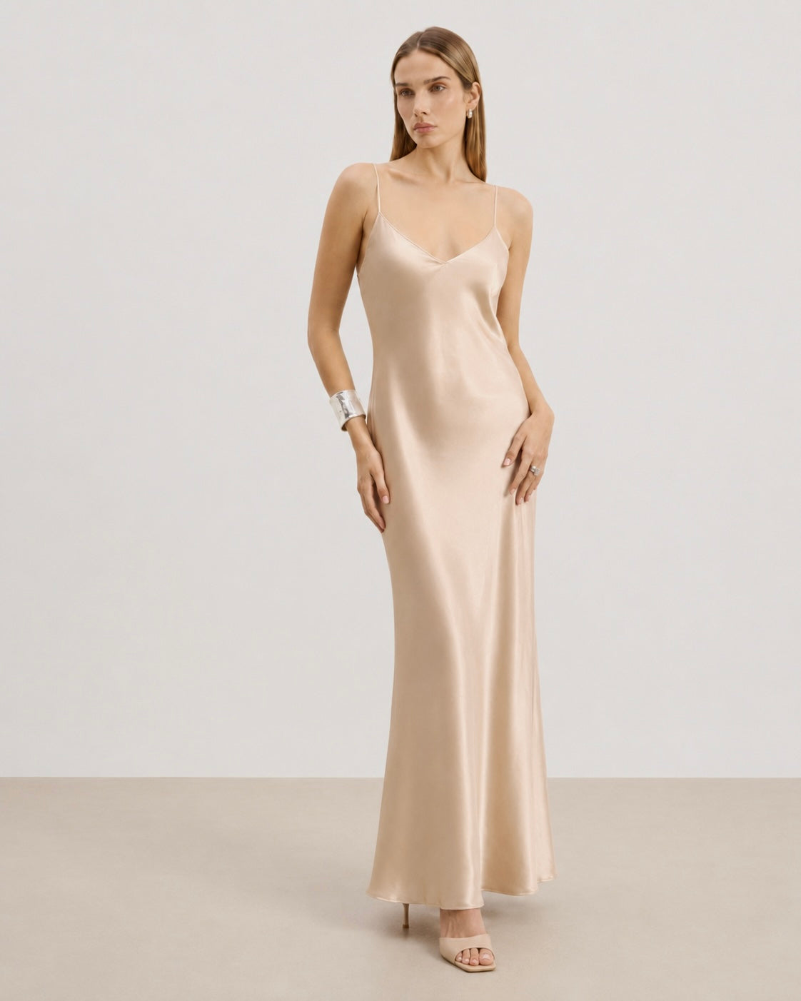 Satin Slip Maxi Dress
