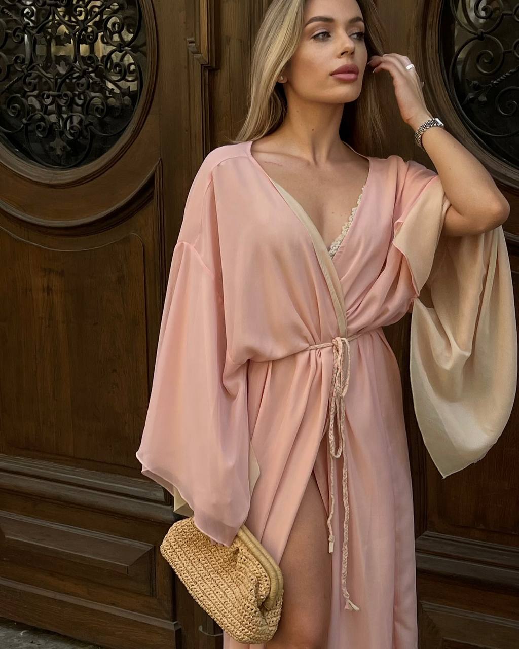 Reverse Side double-sided kimono dress
