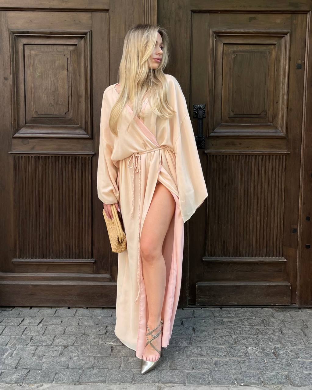 Reverse Side double-sided kimono dress