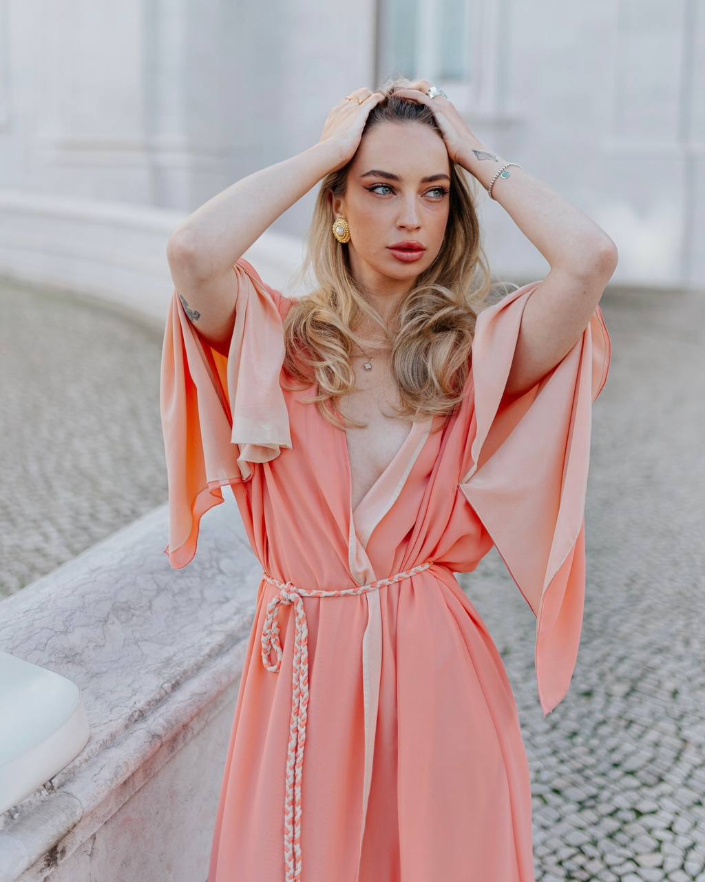 Reverse Side double-sided kimono dress