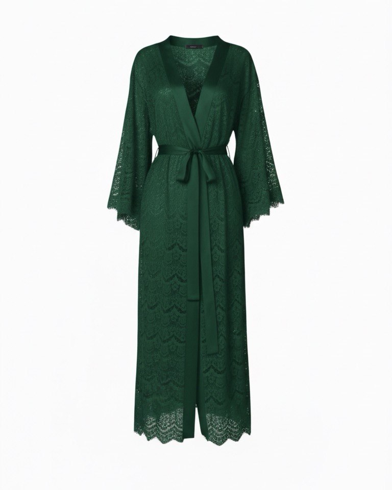 Glam Lace kimono dress