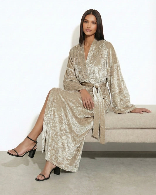 Velvet Marble kimono dress