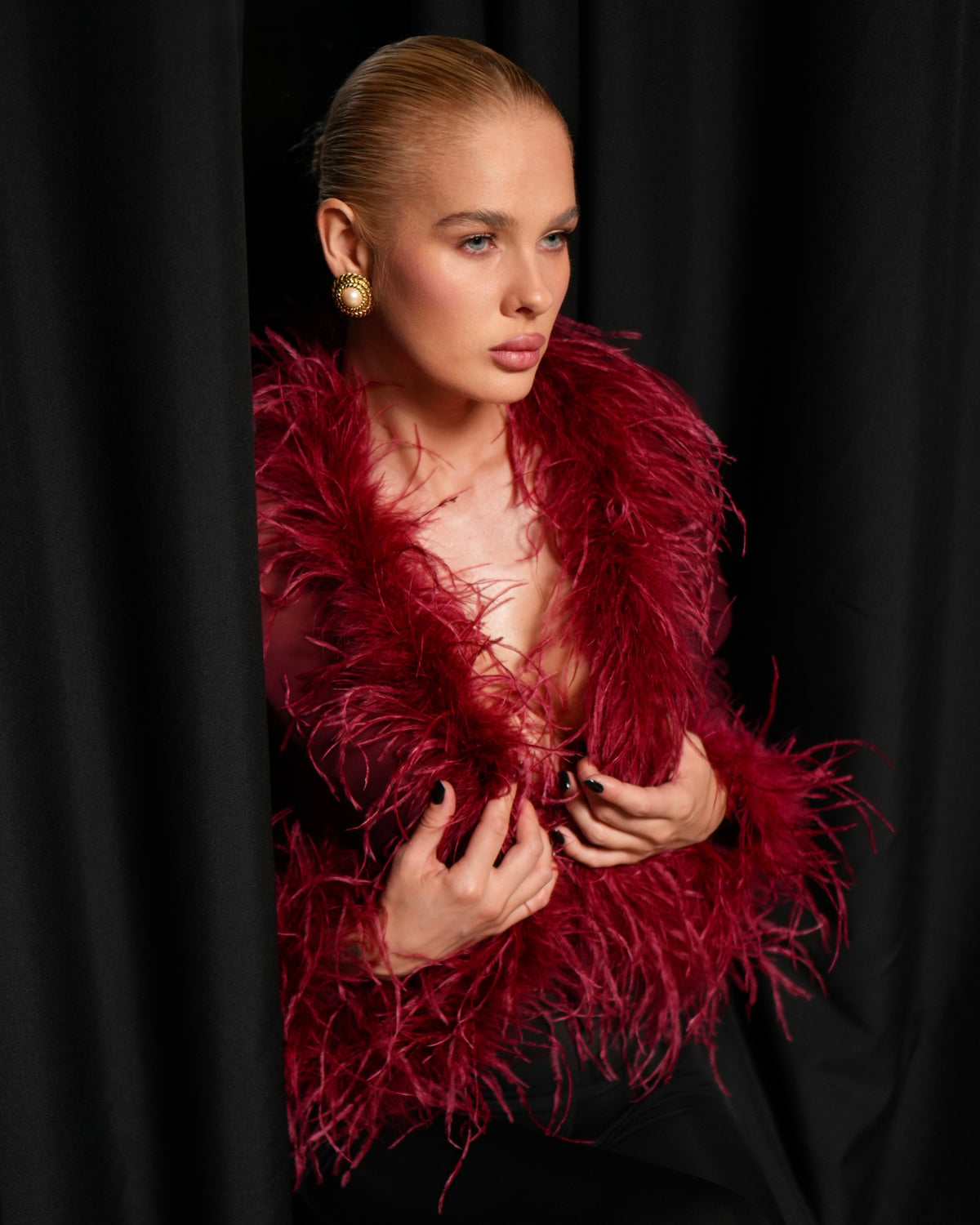 Diva Feather Blouse