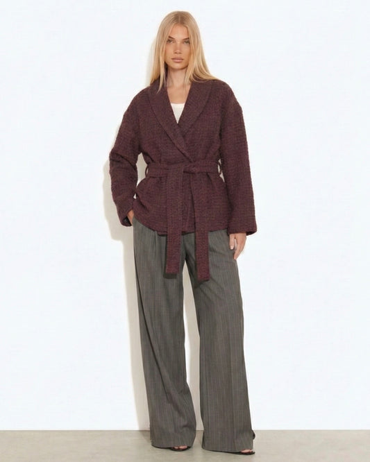 Tweed Kimono Jacket Sculpt