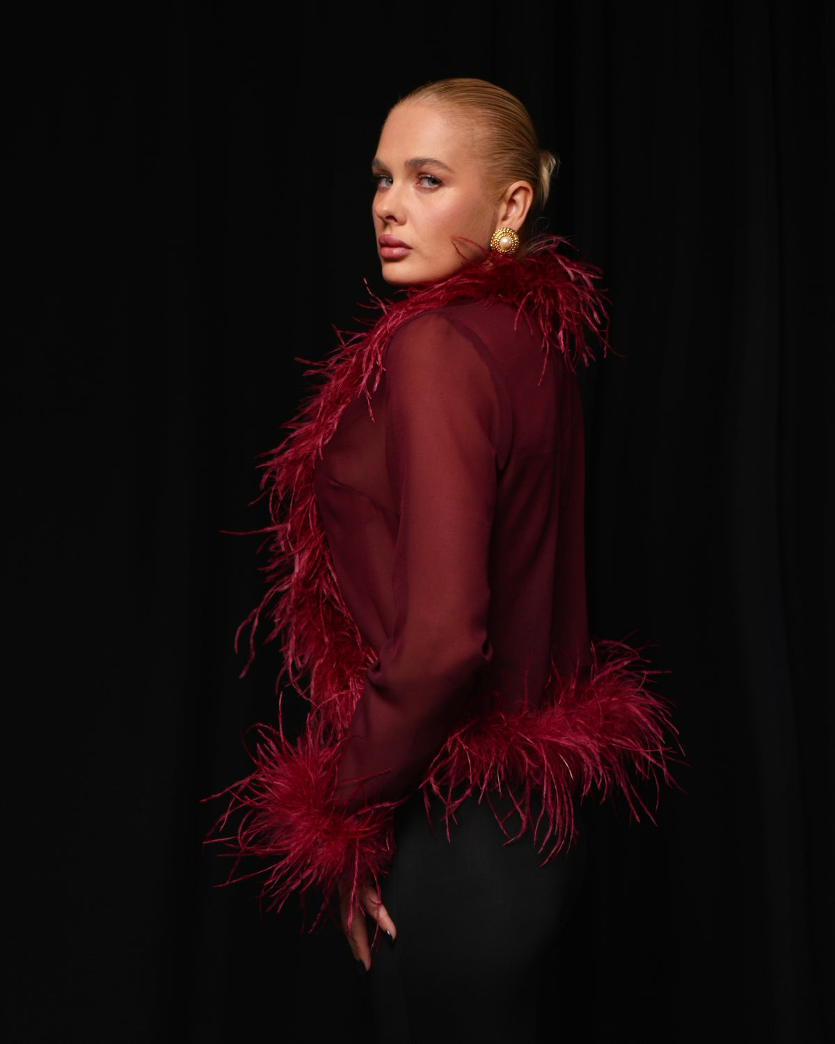 Diva Feather Blouse