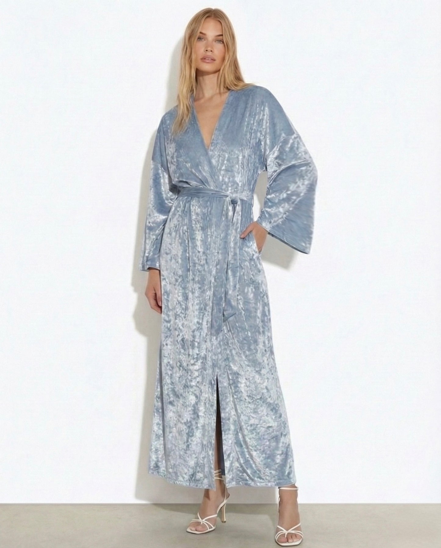 Velvet Marble kimono dress
