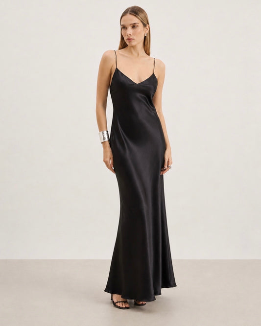 Satin Slip Maxi Dress