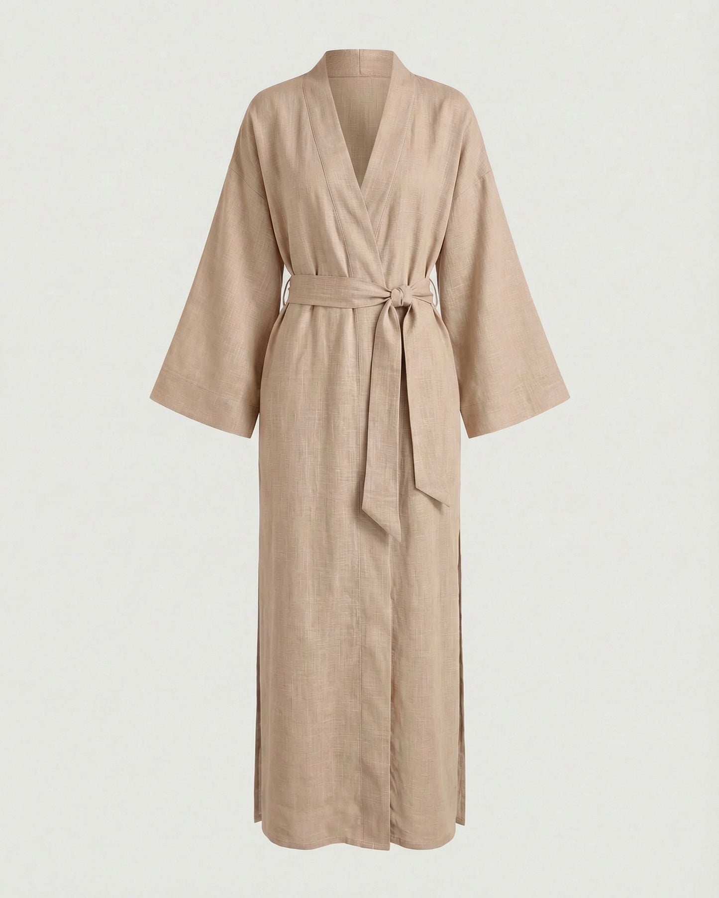 Soul organic linen kimono dress