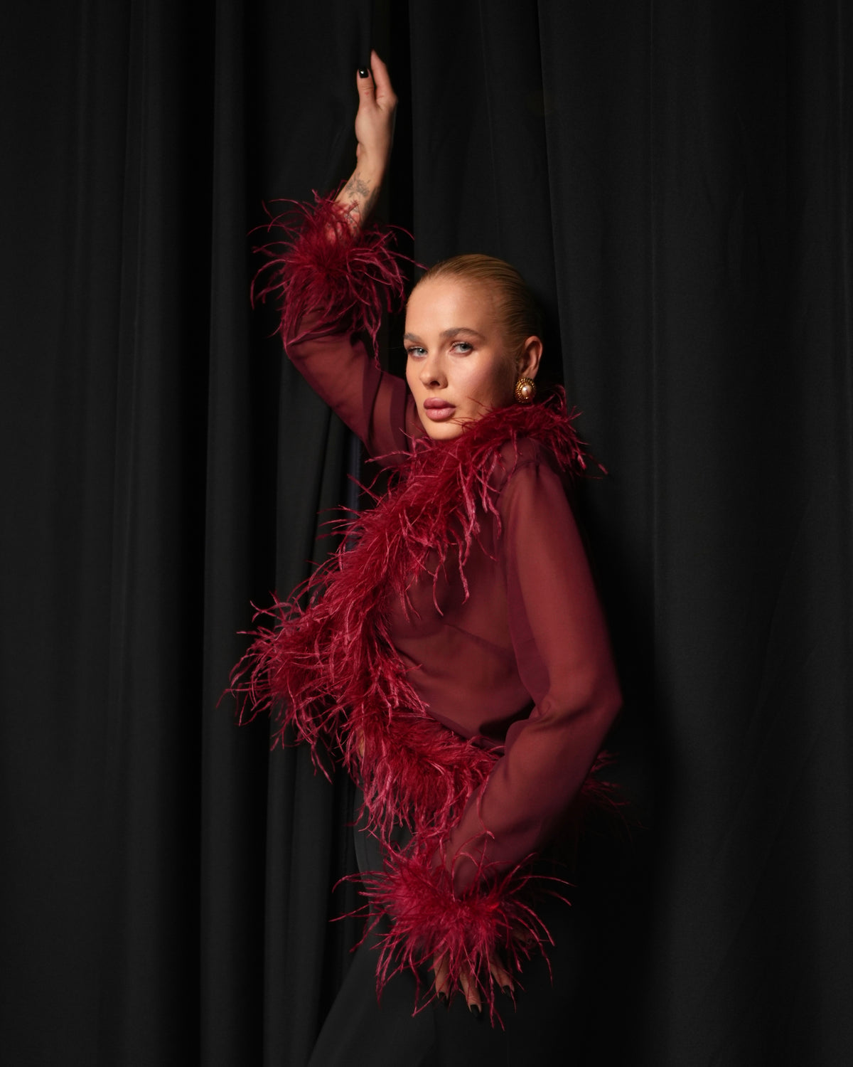 Diva Feather Blouse