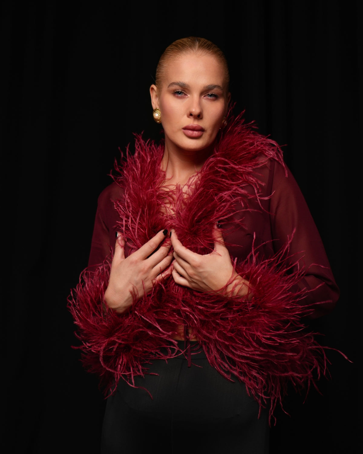 Diva Feather Blouse
