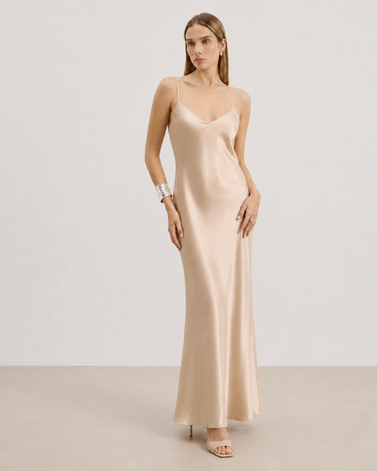 Satin Slip Maxi Dress