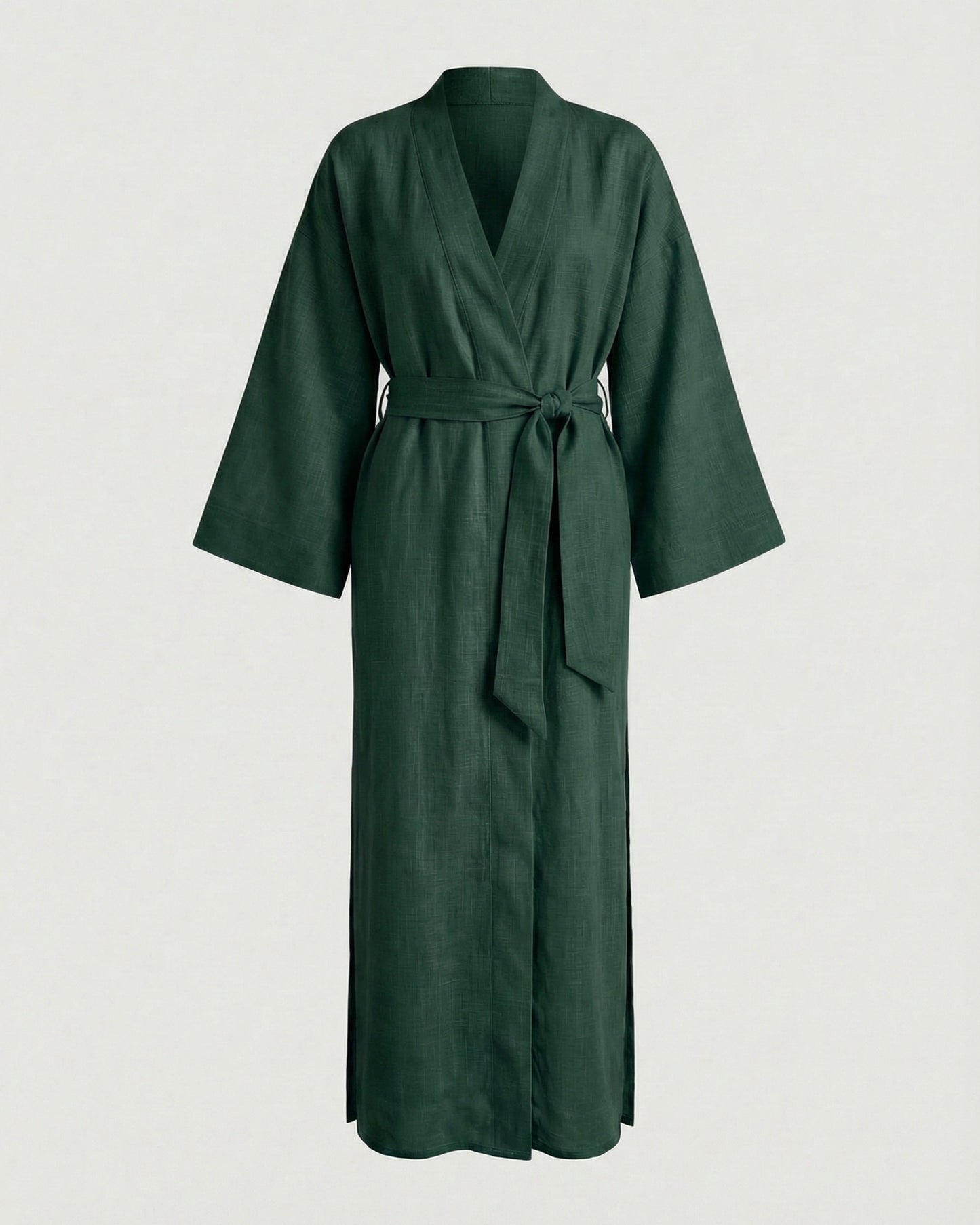 Soul organic linen kimono dress