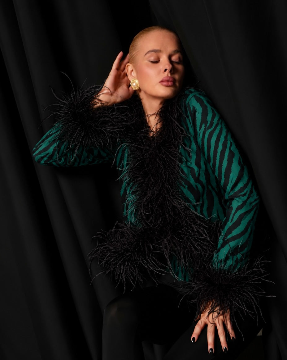 Diva Feather Blouse