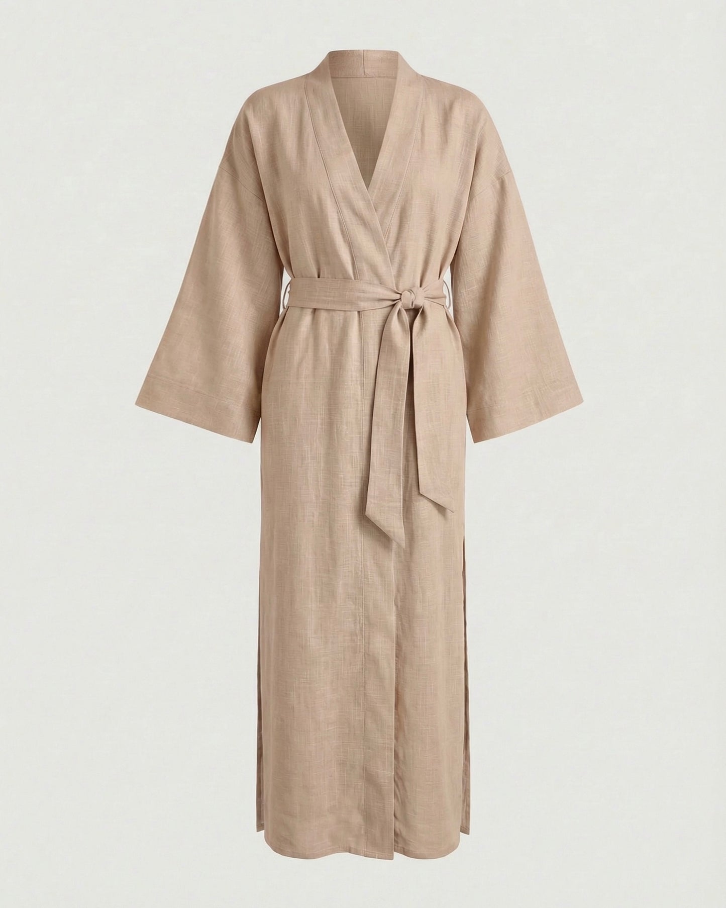 Soul organic linen kimono dress