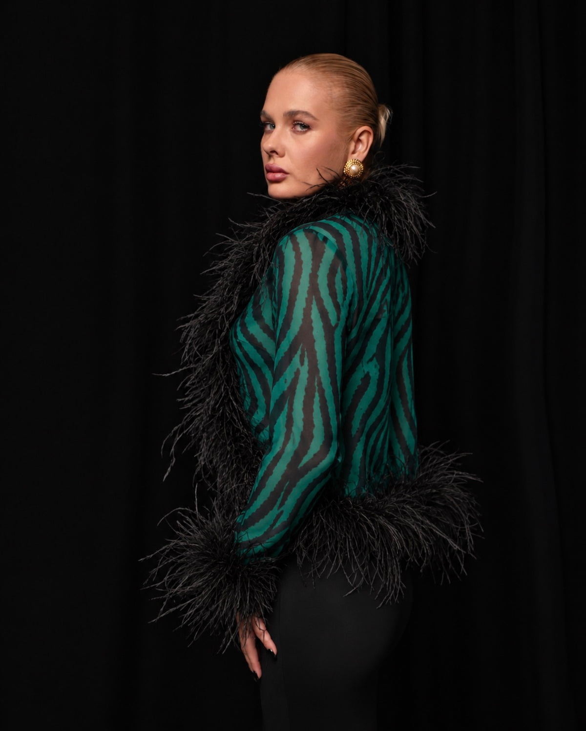 Diva Feather Blouse