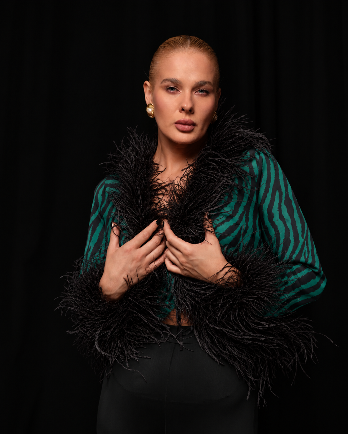 Diva Feather Blouse