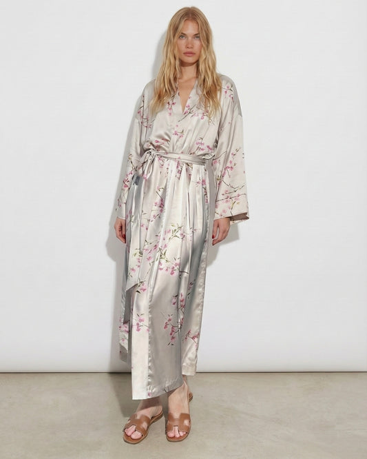 Blossom Satin Kimono