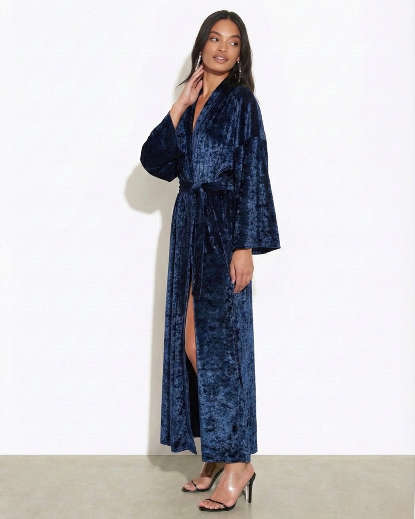 Velvet Marble kimono dress