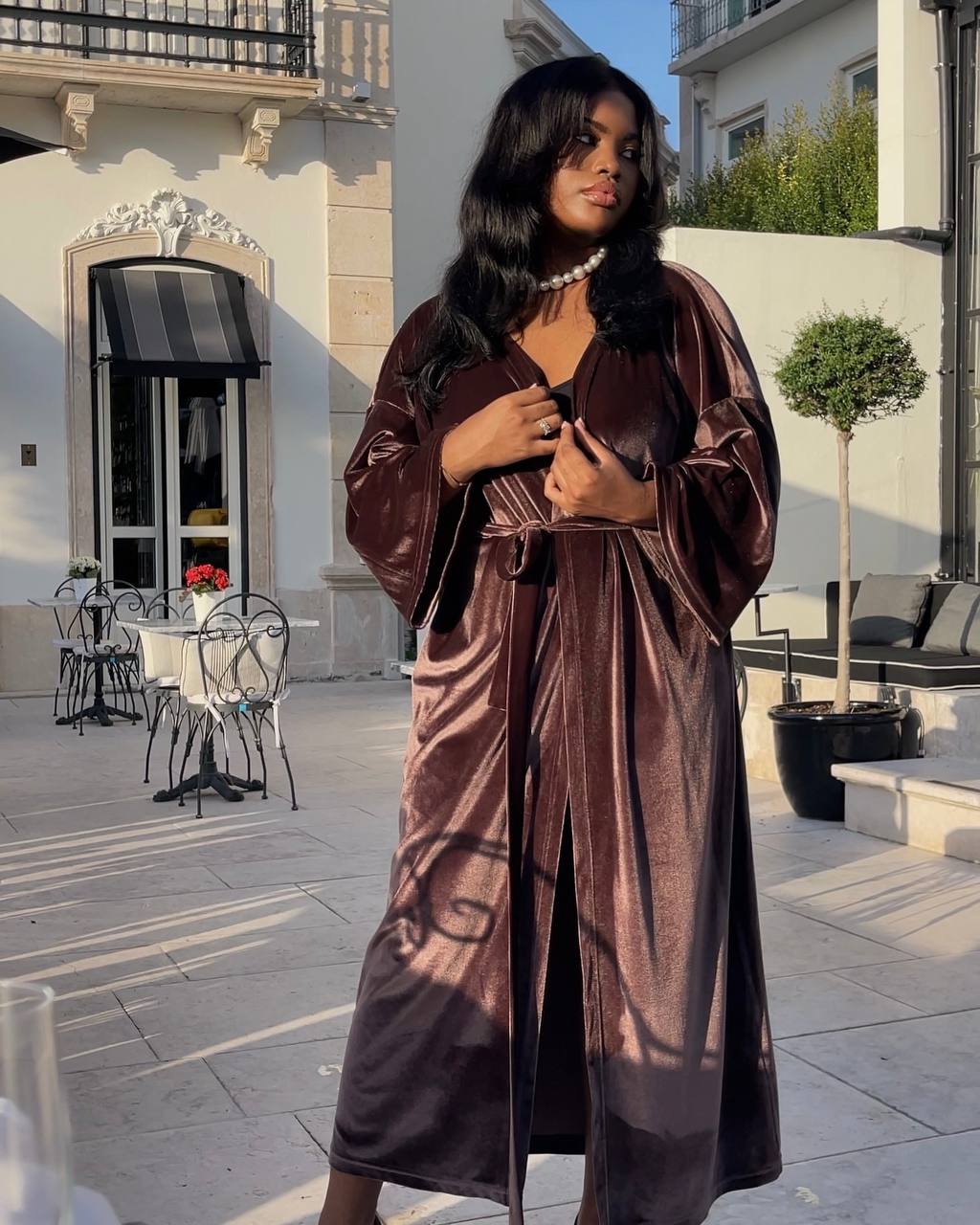 Velvet Dream kimono dress