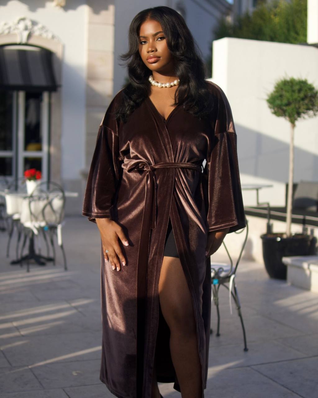 Velvet Dream kimono dress